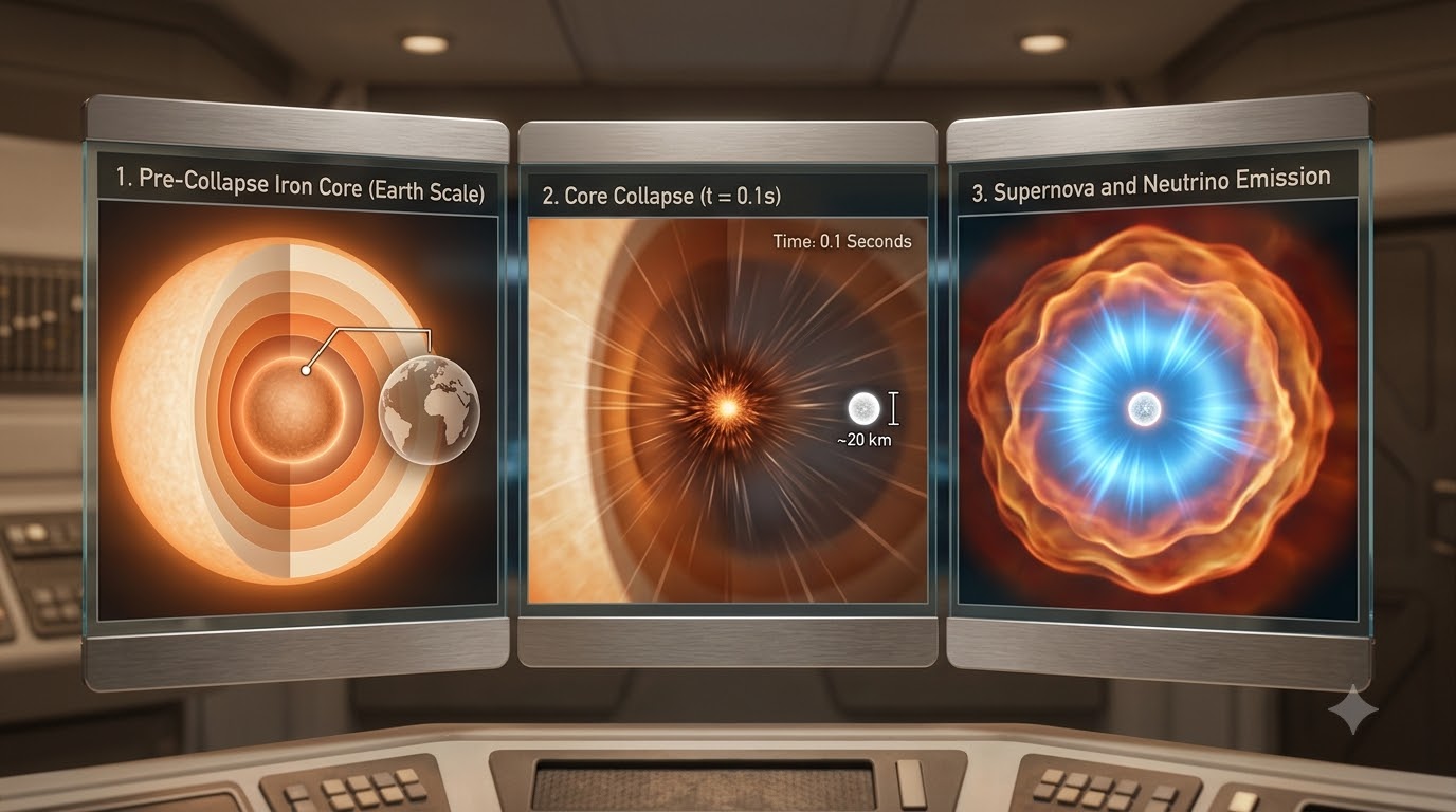 The collapse of a massive star